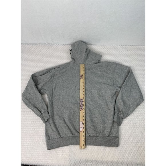 NYC spell out sweatshirt hoodie Gray Adult Med lightweight - Picture 5 of 5